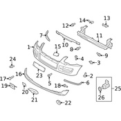 Volkswagen License Plate Bracket - Genuine VW 7L6807287S9B9