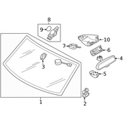 Volkswagen Porsche Rain Sensor - Genuine VW 7P0955559E