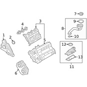 Porsche Engine Crankcase Vent Valve Seal - Genuine Porsche 9A710351700
