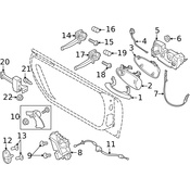 Porsche Door Latch Assembly - Genuine Porsche 9A783721505