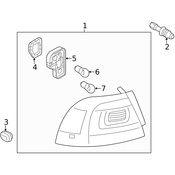 Volkswagen Tail Lamp Socket - Genuine VW 7P6945257
