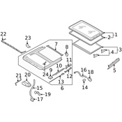 Audi VW Sunroof Guide Jaw - Genuine Audi VW 8D5877152A