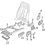 Audi VW Power Seat Switch Knob - Genuine Audi VW 8K09598164PK