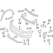 Porsche Tow Eye Cap - Genuine Porsche 9Y0807155BG2X