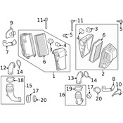 Porsche Air Intake Hose Clamp - Genuine Porsche N91198801