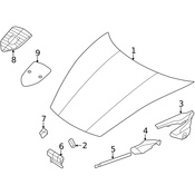 Porsche Hood Latch - Genuine Porsche PAD823509
