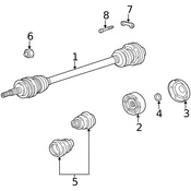 Porsche CV Joint - Genuine Porsche 91133203001