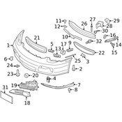 Porsche Tow Eye Cap - Genuine Porsche 98750570306G2L