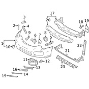 Porsche Tow Eye Cap - Genuine Porsche 99150570305G2X