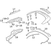 Porsche Convertible Top Case Seal - Genuine Porsche 99151461100