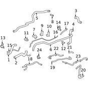 Porsche HVAC Heater Hose - Genuine Porsche 99610668159