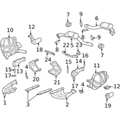 Porsche Exhaust Manifold - Genuine Porsche 99611110252