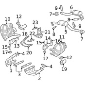 Porsche Exhaust Manifold Right (911) - Genuine Porsche 99611110293