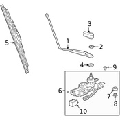 Porsche Rear Wiper Motor - Genuine Porsche 99662808000