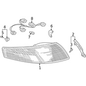 Porsche Tail Light Bracket - Genuine Porsche 99663146601