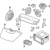 Porsche Tweeter - Genuine Porsche 99764502500