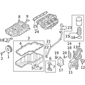 Audi VW Engine Oil Pan - Genuine VW Audi 06L103603BP