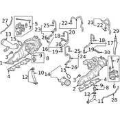 Audi Turbocharger Oil Return Line - Genuine Audi VW 079145742C
