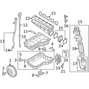 Audi Engine Oil Pan - Genuine Audi 07K103602F