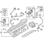 Audi Engine Crankcase Vent Valve Hose - Genuine Audi 0P2103283C