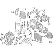 Audi VW HVAC Air Inlet Door Actuator - Genuine Audi VW 1K0907511D