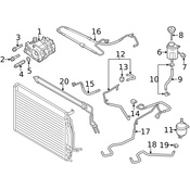 Audi Power Steering Pressure Hose - Genuine Audi 4H1422893BG