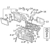 Audi HVAC Unit Case - Genuine Audi 4N0820356A