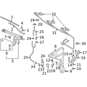 Audi Windshield Wiper Arm - Genuine Audi 4N1955408D1P9