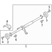Audi VW Drive Shaft Center Support - Genuine Audi VW 5Q0521441B