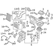 Audi VW HVAC Heater Blend Door Actuator - Genuine Audi VW 5Q0898511K