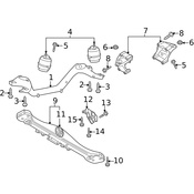 Audi VW Engine Mount Bracket Left (Q7) - Genuine VW Audi 7L8199307K
