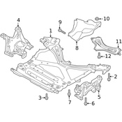 Audi Engine Mount Bracket - Genuine Audi 80A399296R
