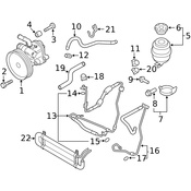Audi Power Steering Cooler - Genuine Audi 8K0422885