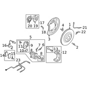 Audi Disc Brake Rotor - Genuine VW Audi 8W0615601E