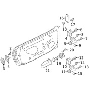 Audi Door Check - Genuine Audi 8W6837249