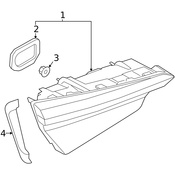 Audi Tail Light Assembly - Genuine Audi 8W6945093AB