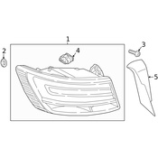 Audi Tail Light Assembly - Genuine Audi 8W9945091D