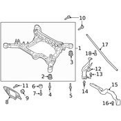 Audi Suspension Track Bar - Genuine VW Audi 4G8505475
