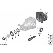 BMW Differential Cover Bolt - Genuine BMW 33117634271
