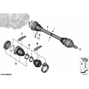 BMW CV Axle Assembly - Genuine BMW 33207564558
