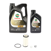VW Oil Change Kit (5W40) - Castrol  KIT-00439