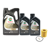 BMW 0W30 Oil Change Kit - Castrol 11427854445KT1CS